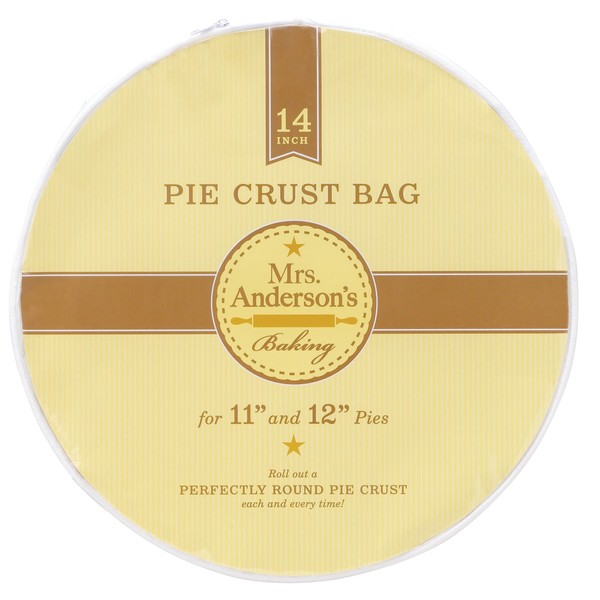 Mrs. Anderson's Baking Easy No-Mess Pie Crust Maker Bag, BPA Free, 14-Inch