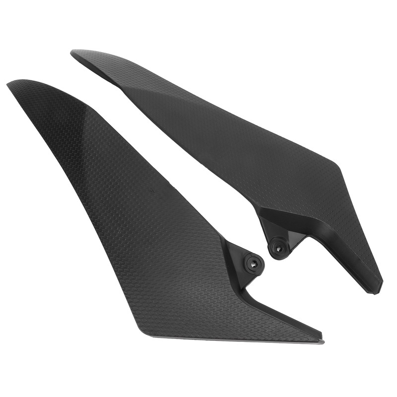 Pair Motorcycle Fuel Tank Side Panel Cover Black Protection Replacement