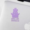 Decal Stickers of Princess (Lavender Purple) (Set of 2) Premium