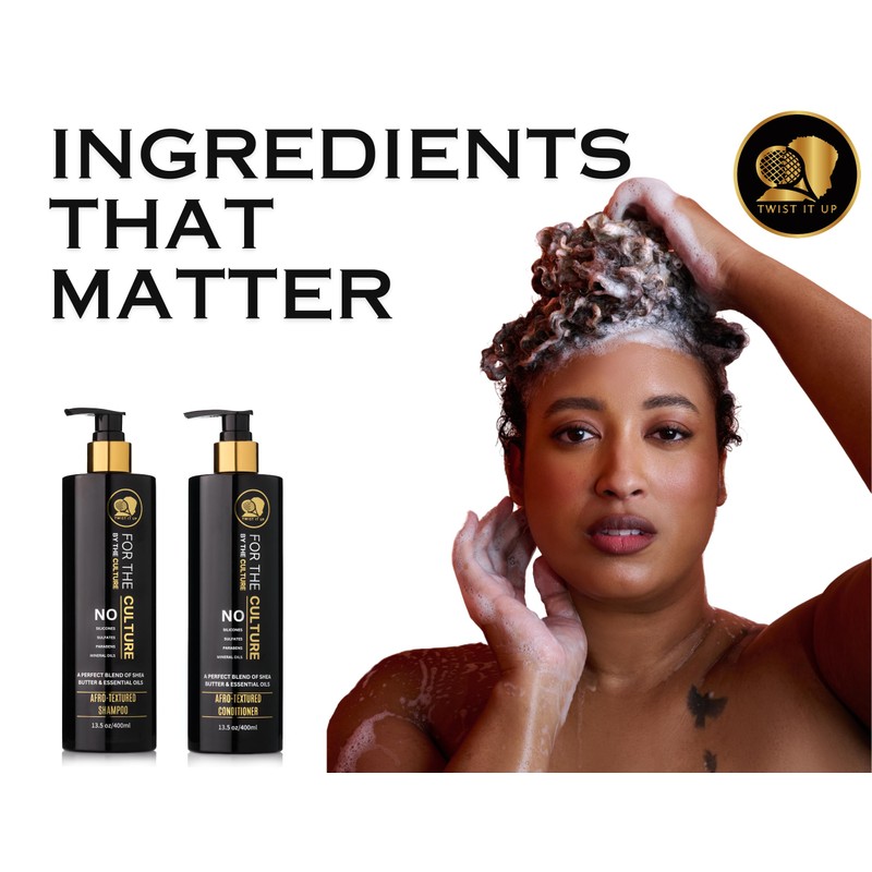 Twist It Up New Gold Standard Shampoo & Conditioner Set,
