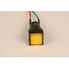 PilotLights 12 Volt DC Pilot Light, 17mm Square Panel Indicator
