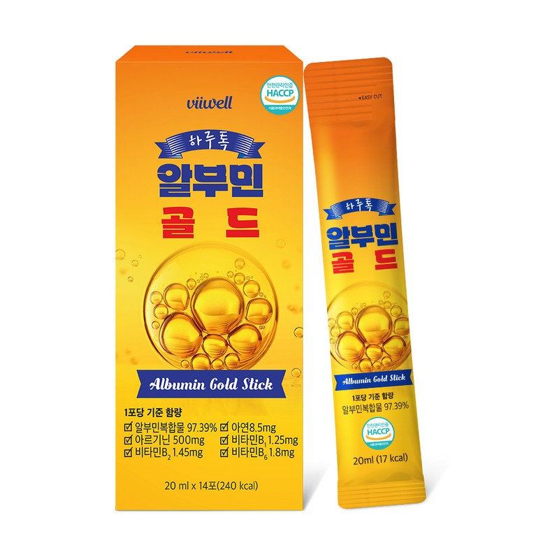 Bewell 3+3 Drinkable Albumin Gold Stick 14 packs 6 boxes
