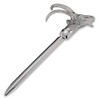 H.Bauer jun. Smooth Stainless Steel Letter Opener with Capricorn Design