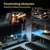 UHF Wireless Guitar System with Antenna,260FT Range,32 Channels,Dual Volume Control,Rechargeable