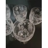 IncisoArt Hand Etched Italian Crystal Goblet Sandblasted Wine Glass 11.5oz