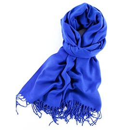 Soft scarf - Solid color scarf - Great for all occasions (64" x 24" inch, Royal blue)