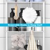 HuggieGems 4 Tier Floor Standing Corner Shower Caddy Organizer Shelf