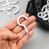 HELPMATE Washing Line Hooks 65x4.8x22x18 mm - Plastic Coated Steel
