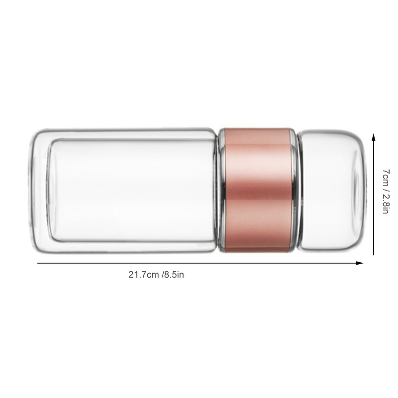 Tea Infuser Bottle 420ml Double Layer Stainless Steel Leakage Proof