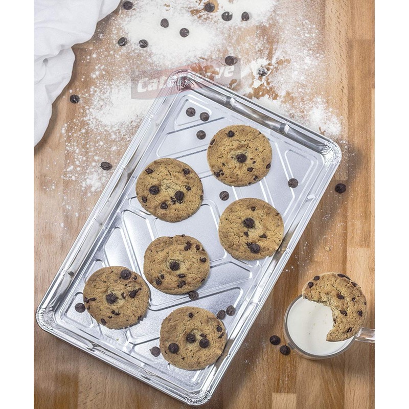 Aluminium Foil Trays Containers for Baking Cooking Freezing and Storing