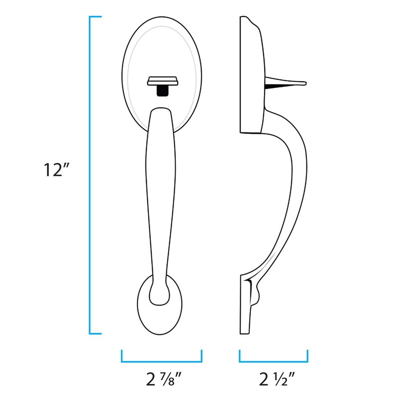 MiLocks BDF-02AQ Electronic Touchpad Entry Keyless Deadbolt Handleset Combo, Antique