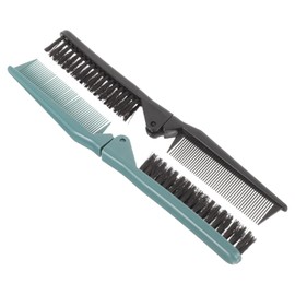 2 Piezas Peine Plegable De Doble Diente Peine Plegable De Salón Cepillo Para Trenzar El Cabello Cepillo De Pelo De Viaje Peine Para Peine De Salón Niño Proposito Doble Peine