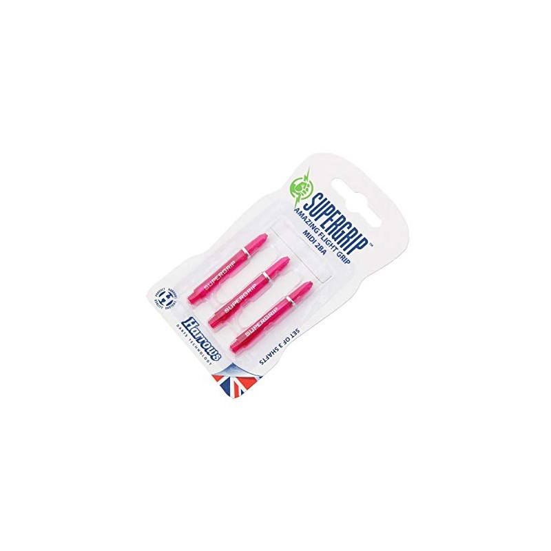 Harrows Super Grip Shaft Intermediate Dark Pink