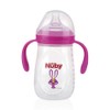 Biberon Cuello Ancho Con Asas 10 Oz Rosa