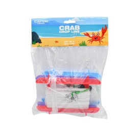 Catch Fishing Crab Drop Line Set of 3 Fishing Rods, Multi-Colour, One Size