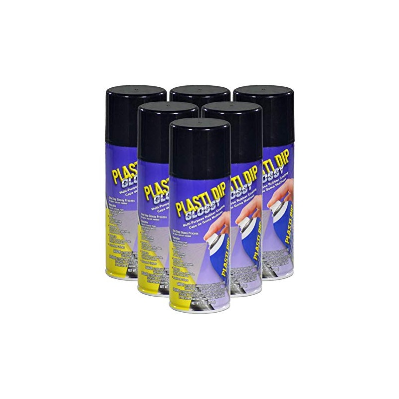 Plasti Dip Glossy Black 11oz 6 Pack