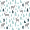 20 Napkins Animal Silhouettes in the Forest | Winter | Christmas | Table Decoration 33 x 33 cm
