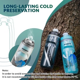 ROCKBROS Water Bottle 620 ml Leak-Proof Sports Bottle Road Bike Mountain Insulated Bottle Sports Outdoor Drinking Bottle Squeezable Water Bottle