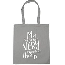 Hippowarehouse My Bag Full of Very Important Things Tote Shopping Gym Beach Bag 42cm x38cm, 10 litres