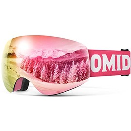 Kids Ski Goggles, OMID Z1 Anti-fog UV Protection Snow Goggles Frameless OTG Snowboard Goggles for Boys Girls Youth
