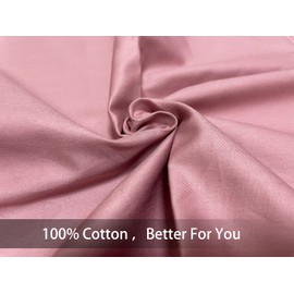 iMaylex Soft 100% Egyptian Cotton Zipper Pillow Case, Cozy and Lightweight Pillowcase, Set of 2, Lotus Pink, Queen, 20" x 30"