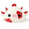 Onsoyours Cute Cow Plushie, Soft Stuffed Mushroom Love Cow Squishy