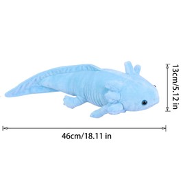 unsnurnoch Cute Axolotl Plush, Soft Stuffed Animal Salamander Plush Pillow, Kawaii Plush Toy for Kids,Stuffed Axolotl Pillow Bulk for Axolotl Lover 44cm/18.11inch