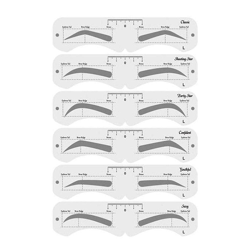KKPLZZ Plastic Eyebrow Mold, PEVA Soft Eyebrow Shaper DIY Makeup