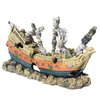 RVQIGYP Large Fish Tank Decoration Treasure Hunting Pirate Ship, Aquarium