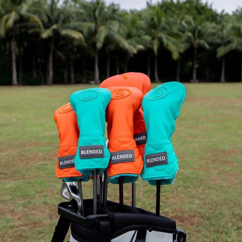 Golf Club Headcover Overflow Blue Wood Cover Driver Fairway Wood
