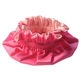 AKISS Reversible Satin Silk Sleep Hair Bonnet for Little Toddler Kids Girl Boy (Fuchsia/Pink, 1~3Y)