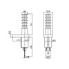Universal Car Button, 20 A 12 VDC ON (OFF) Current
