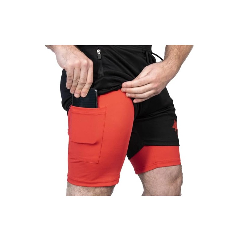 CERBERUS Strength Performance Dual-Layer Shorts (M)