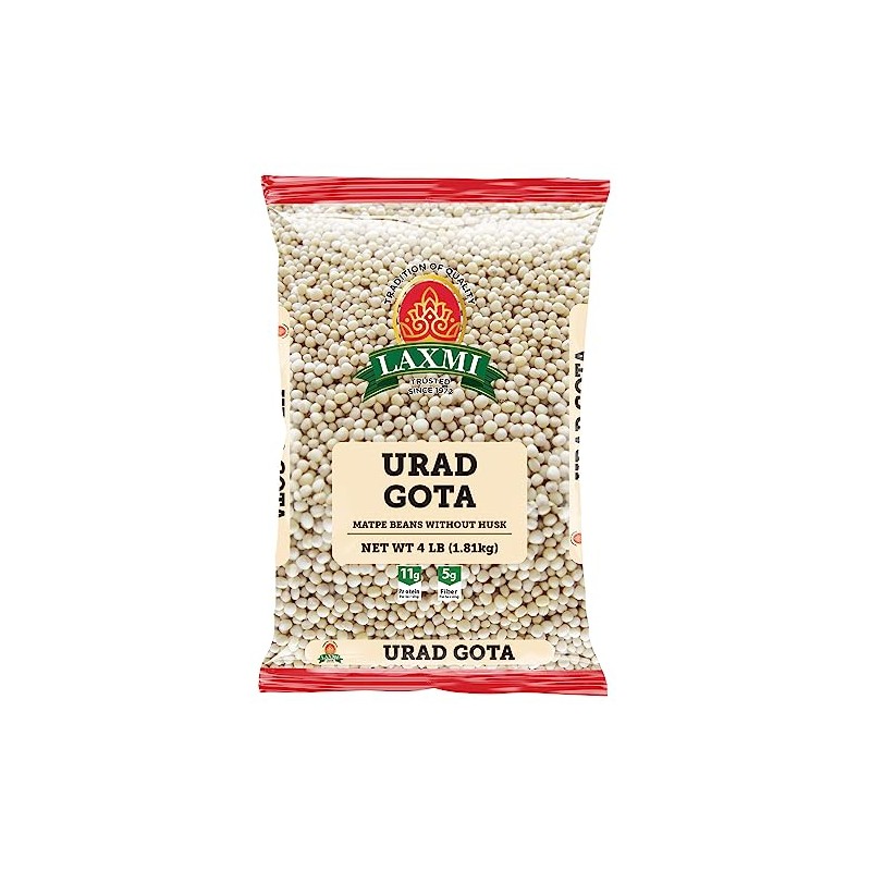 Laxmi Urad Dal - 4lbs (Unhusked Black Lentils) - Traditional