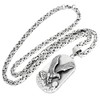 Schmuck-Checker XL Eagle Dog Tag with Byzantine Chain Made of