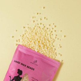 BPrettier Hard Wax Beads-17.6 Oz Wax Beads For Coarse Hair Removal Waxing Beans For Full Body, Facial, Brazilian Bikin,and Legs (Honey)