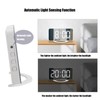 LED Digital Alarm Clock USB Charging Mirror Clock with 4