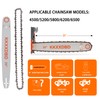 KKXXDBD 20 Inch Chainsaw Guide Bar and Chain, Advance Cut