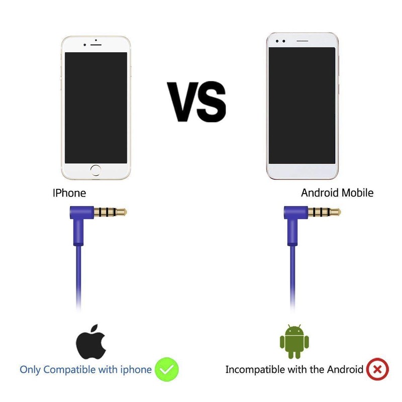 Aquelo Replacement Audio Cable Cord with Inline Mic and Volume