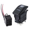 Music Rocker Switch with Pre-Wired Backing Compatible for Can Am