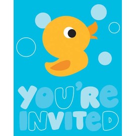 8-Count Party Invitations, Lil' Quack