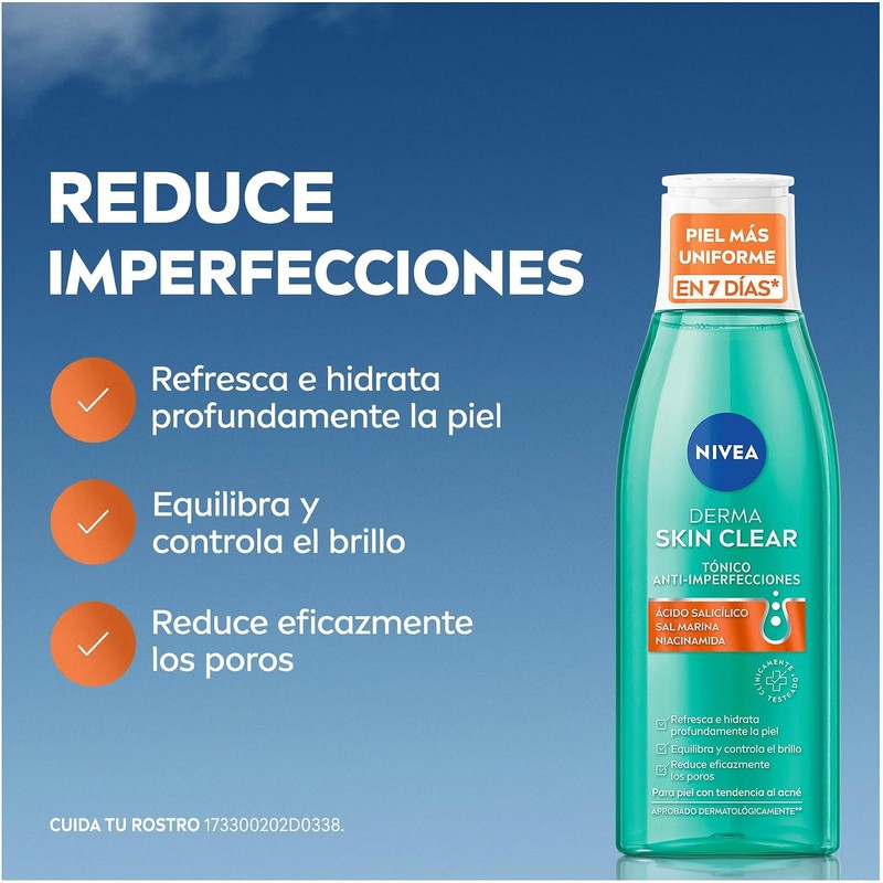 NIVEA Derma Skin Clear Tónico Anti-imperfecciones (200 ml)