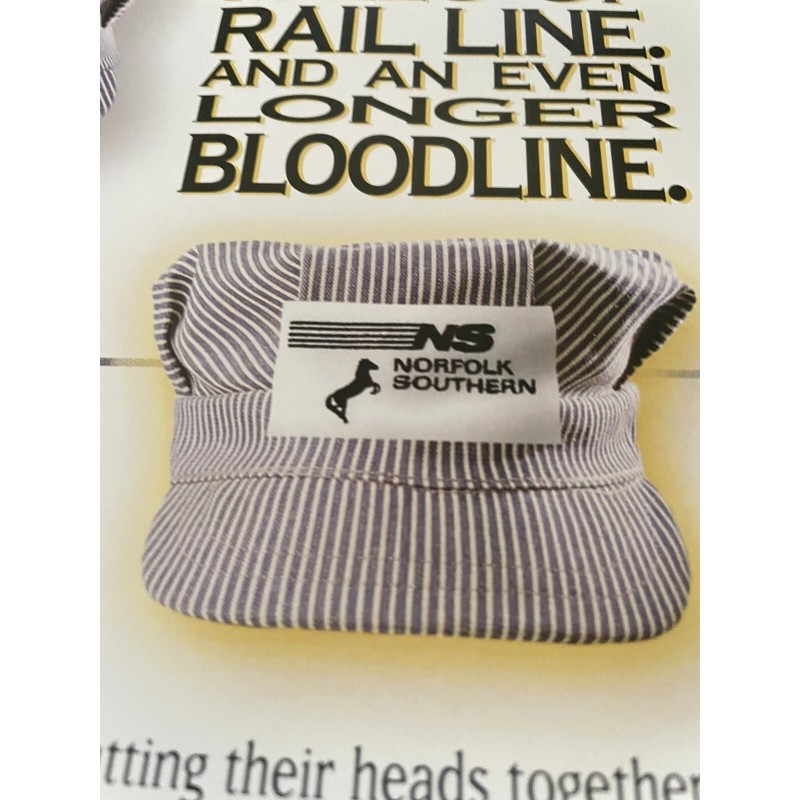Norfolk Southern Conrail Railroad Poster 20x30” Conductor Engineer Hats History