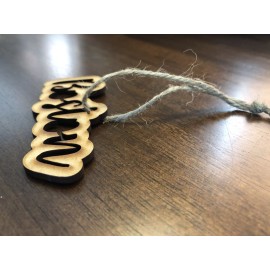 Boston Massachusetts Mass MA XMAS Ornament Christmas Wood