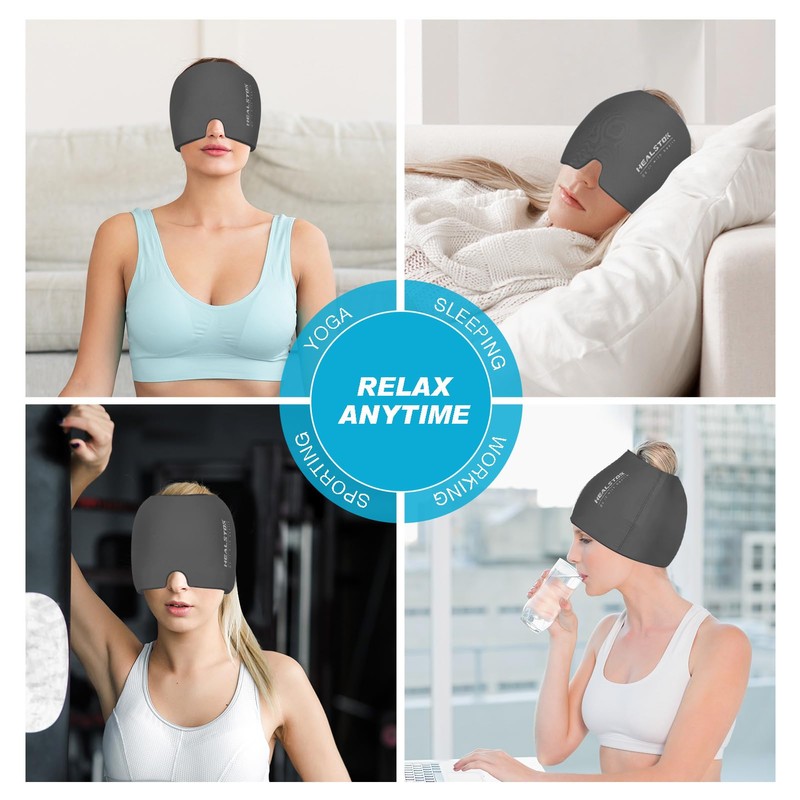 HEALSTOK Cold Hat, Ice Cap, Ice Head Wrap, Cold &