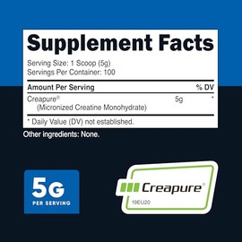 Nutricost Creapure® Creatine Monohydrate 500 Grams