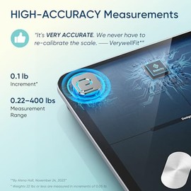 Etekcity Báscula inteligente para peso corporal, grasa corporal e IMC