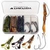 THKFISH Fishing Hooks Twist-Lock Hooks Weighted Hooks Swimbait Hooks for