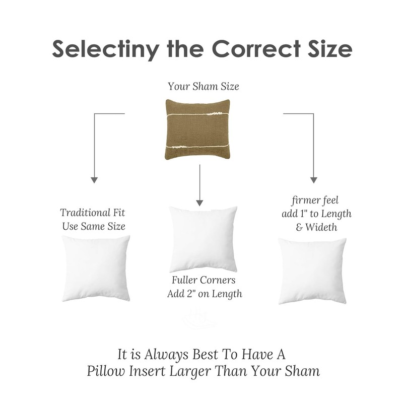 TOPGREEN Feathers Down Throw Pillow Inserts 28x28, Set of 2,