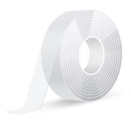 Double Sided Tape Heavy Duty(9.85FT), Nano Double Sided Adhesive Tape, Clear Mounting Tape Picture Hanging Adhesive Strips.